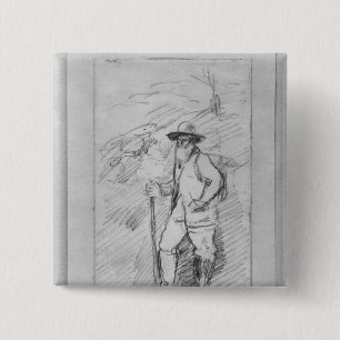 Paul Cezanne   Camille Pissarro Vierkante Button 5,1 Cm