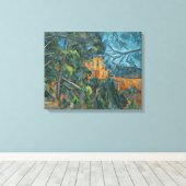 Paul Cezanne | Chateau Noir, 1900-04 (olie op canv Canvas Afdruk (Insitu (Houten vloer))
