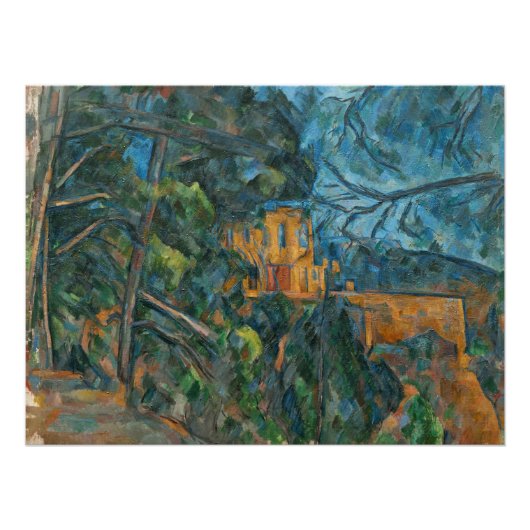 Paul Cezanne | Chateau Noir, 1900-04 (olie op canv Poster (Voorkant)