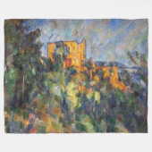 Paul Cezanne - Chateau Noir Fleece Deken (Voorkant (Horizontaal))