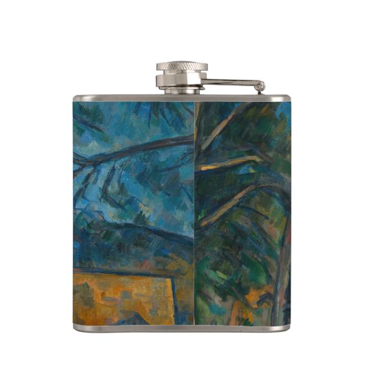 Paul Cezanne - Chateau Noir Heupfles (Achterkant)