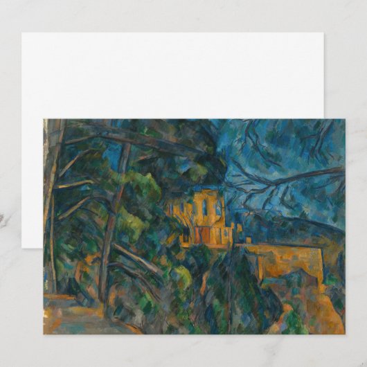 Paul Cezanne - Chateau Noir Kaart (Voorkant / Achterkant)