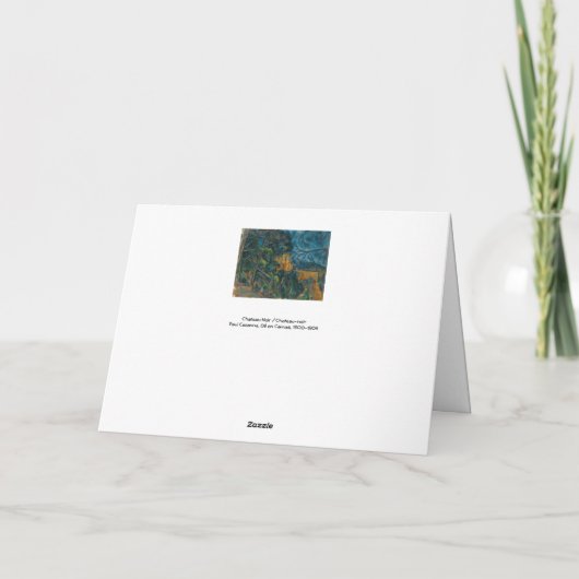 Paul Cezanne - Chateau Noir Kaart (Achterkant)