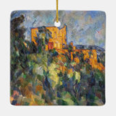 Paul Cezanne - Chateau Noir Keramisch Ornament (Achterkant)