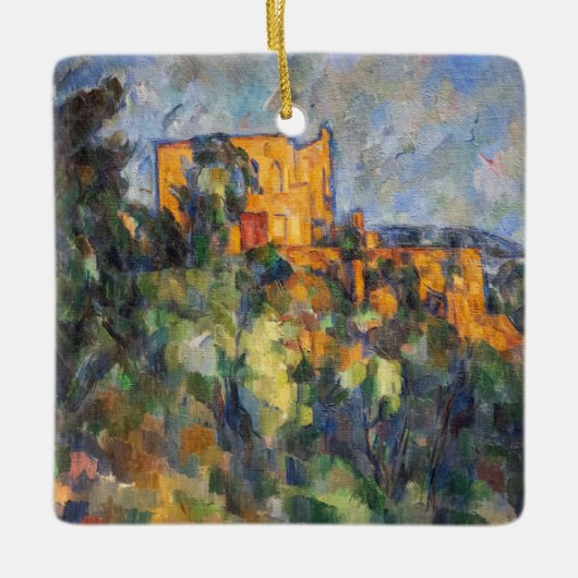 Paul Cezanne - Chateau Noir Keramisch Ornament (Voorkant)