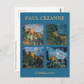 Paul Cezanne - Chateau Noir Mastersheets selectere Briefkaart (Voorkant / Achterkant)