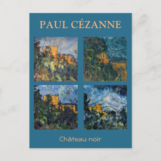 Paul Cezanne - Chateau Noir Mastersheets selectere Briefkaart (Voorkant)