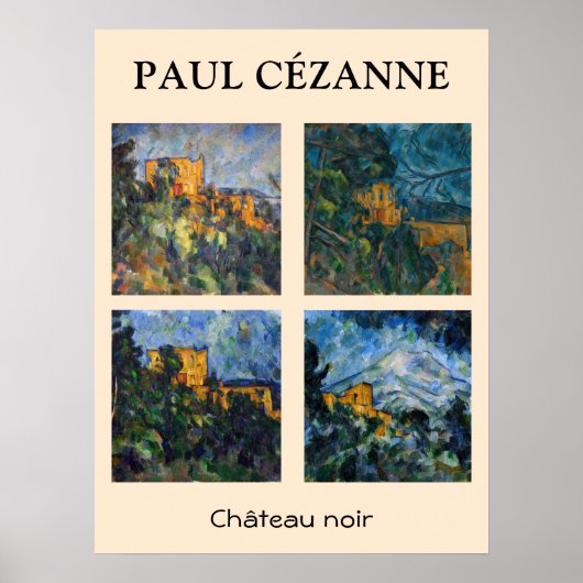 Paul Cezanne - Chateau Noir Mastersheets selectere Poster (Voorkant)