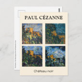Paul Cezanne - Chateau Noir Meesterwerken Selectie Briefkaart (Voorkant / Achterkant)