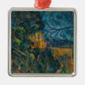 Paul Cezanne - Chateau Noir Metalen Ornament (Voorkant)
