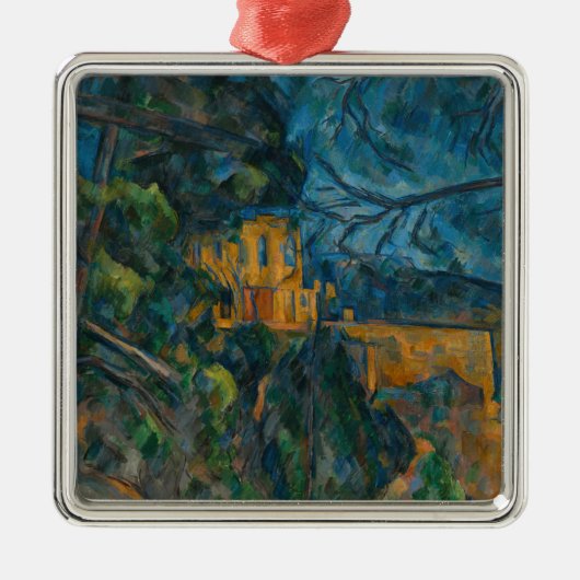 Paul Cezanne - Chateau Noir Metalen Ornament (Voorkant)