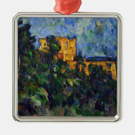 Paul Cezanne - Chateau Noir Metalen Ornament (Voorkant)