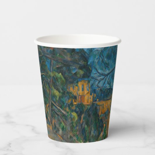 Paul Cezanne - Chateau Noir Papieren Bekers (Achterkant)