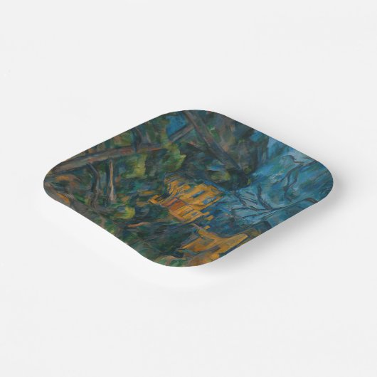 Paul Cezanne - Chateau Noir Papieren Bordje (Gebogen)