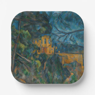 Paul Cezanne - Chateau Noir Papieren Bordje