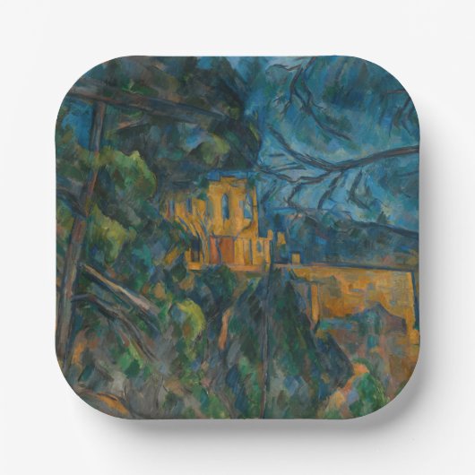 Paul Cezanne - Chateau Noir Papieren Bordje (Voorkant)