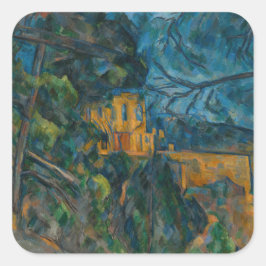 Paul Cezanne - Chateau Noir Poster Vierkante Sticker