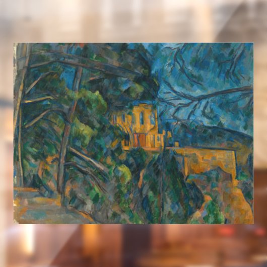 Paul Cezanne - Chateau Noir Raamsticker (Vel 2)