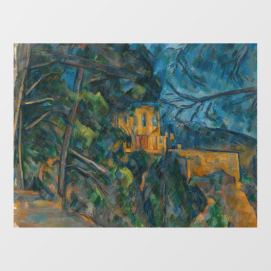 Paul Cezanne - Chateau Noir Raamsticker (Vel)