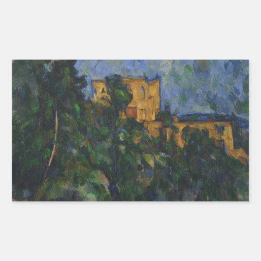 Paul Cezanne - Chateau Noir Rechthoekige Sticker (Voorkant)