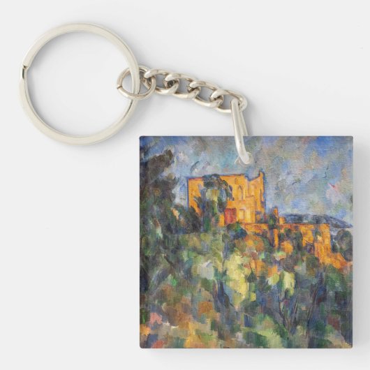 Paul Cezanne - Chateau Noir Sleutelhanger (Voorkant)