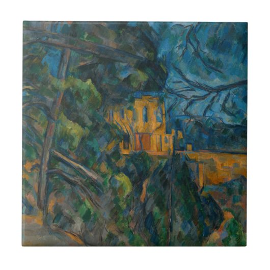 Paul Cezanne - Chateau Noir Tegeltje (Voorkant)
