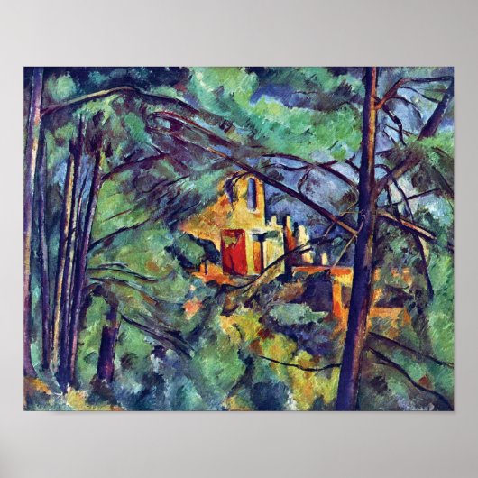 Paul Cezanne - Chateau Noir The Black Manor Poster (Voorkant)