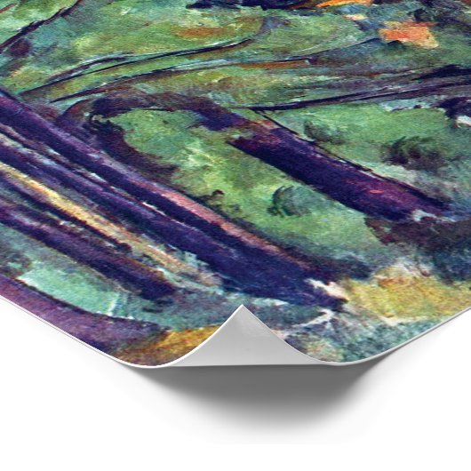 Paul Cezanne - Chateau Noir The Black Manor Poster (Hoek)