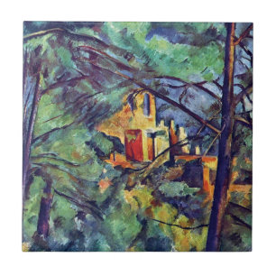 Paul Cezanne - Chateau Noir The Black Manor Tegeltje