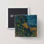 Paul Cezanne - Chateau Noir Vierkante Button 5,1 Cm (Voorkant /achterkant)