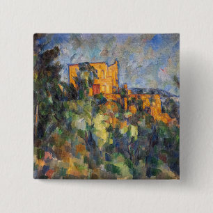 Paul Cezanne - Chateau Noir Vierkante Button 5,1 Cm