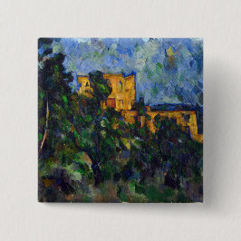 Paul Cezanne - Chateau Noir Vierkante Button 5,1 Cm