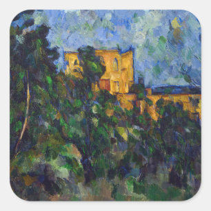Paul Cezanne - Chateau Noir Vierkante Sticker