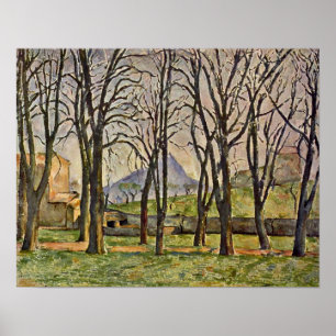 Paul Cezanne - Chestnut Trees (Jas de Bouffan) Poster
