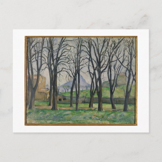 Paul Cezanne | Chestnut Trees te Jas de Bouffan, c Briefkaart (Voorkant)