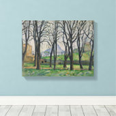 Paul Cezanne | Chestnut Trees te Jas de Bouffan, c Canvas Afdruk (Insitu (Houten vloer))