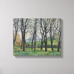 Paul Cezanne Chestnut Trees te Jas de Bouffan, c Canvas Afdruk
