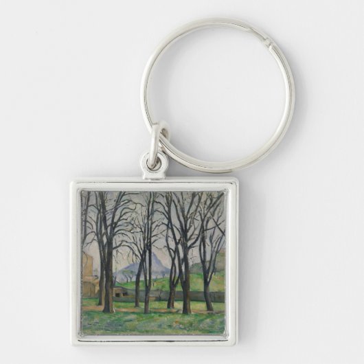 Paul Cezanne | Chestnut Trees te Jas de Bouffan, c Sleutelhanger (Voorkant)