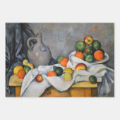 Paul Cezanne - Curtain, Jug en Fruit Bowl Inpakpapier Vel (Voorkant)