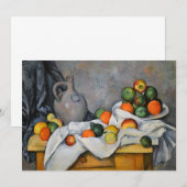 Paul Cezanne - Curtain, Jug en Fruit Bowl Kaart (Voorkant / Achterkant)