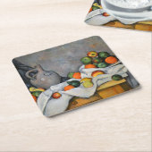 Paul Cezanne - Curtain, Jug en Fruit Bowl Kartonnen Onderzetters (Schuin)