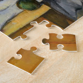 Paul Cezanne - Curtain, Jug en Fruit Bowl Legpuzzel (Zijkant)