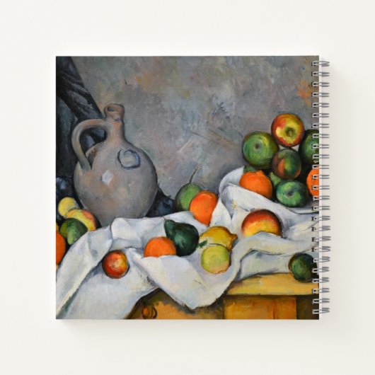 Paul Cezanne - Curtain, Jug en Fruit Bowl Notitieboek (Achterkant)