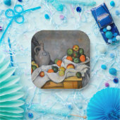 Paul Cezanne - Curtain, Jug en Fruit Bowl Papieren Bordje (Feest)