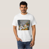 Paul Cezanne - Curtain, Jug en Fruit Bowl T-shirt (Voorkant volledig)