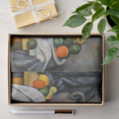 Paul Cezanne - Curtain, Jug en Fruit Bowl Tissuepapier (Geschenk)