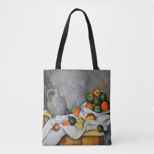Paul Cezanne - Curtain, Jug en Fruit Bowl Tote Bag
