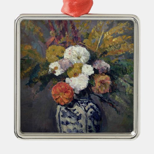 Paul Cezanne | Dahlias, c.1873 Metalen Ornament (Voorkant)