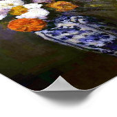 Paul Cezanne  Dahlias in een Delft Vase Poster (Hoek)