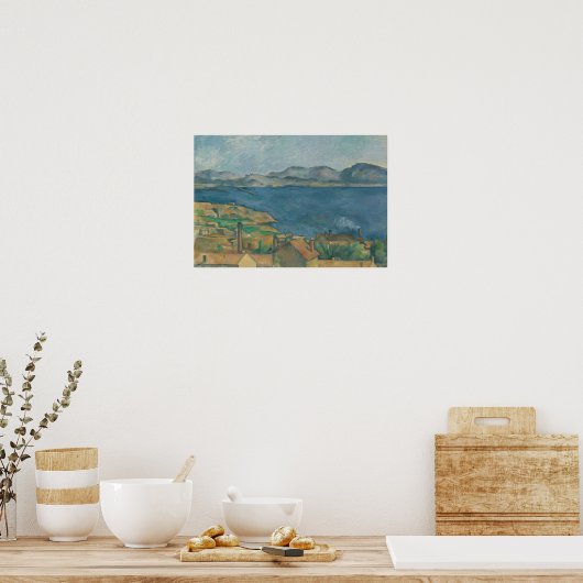 Paul Cezanne - De baai van Marseille Poster (Keuken)
